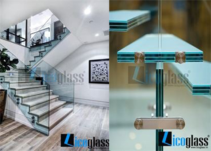 Cầu thang kính cường lực