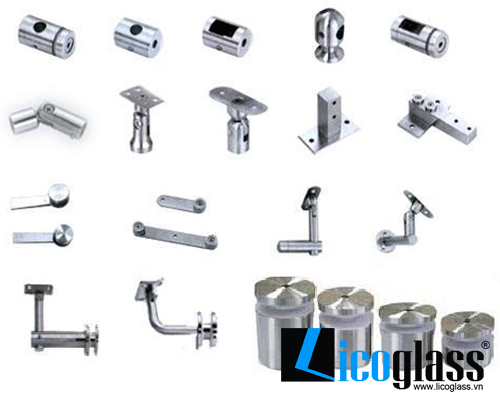 Phụ kiện lan can cầu thang kính